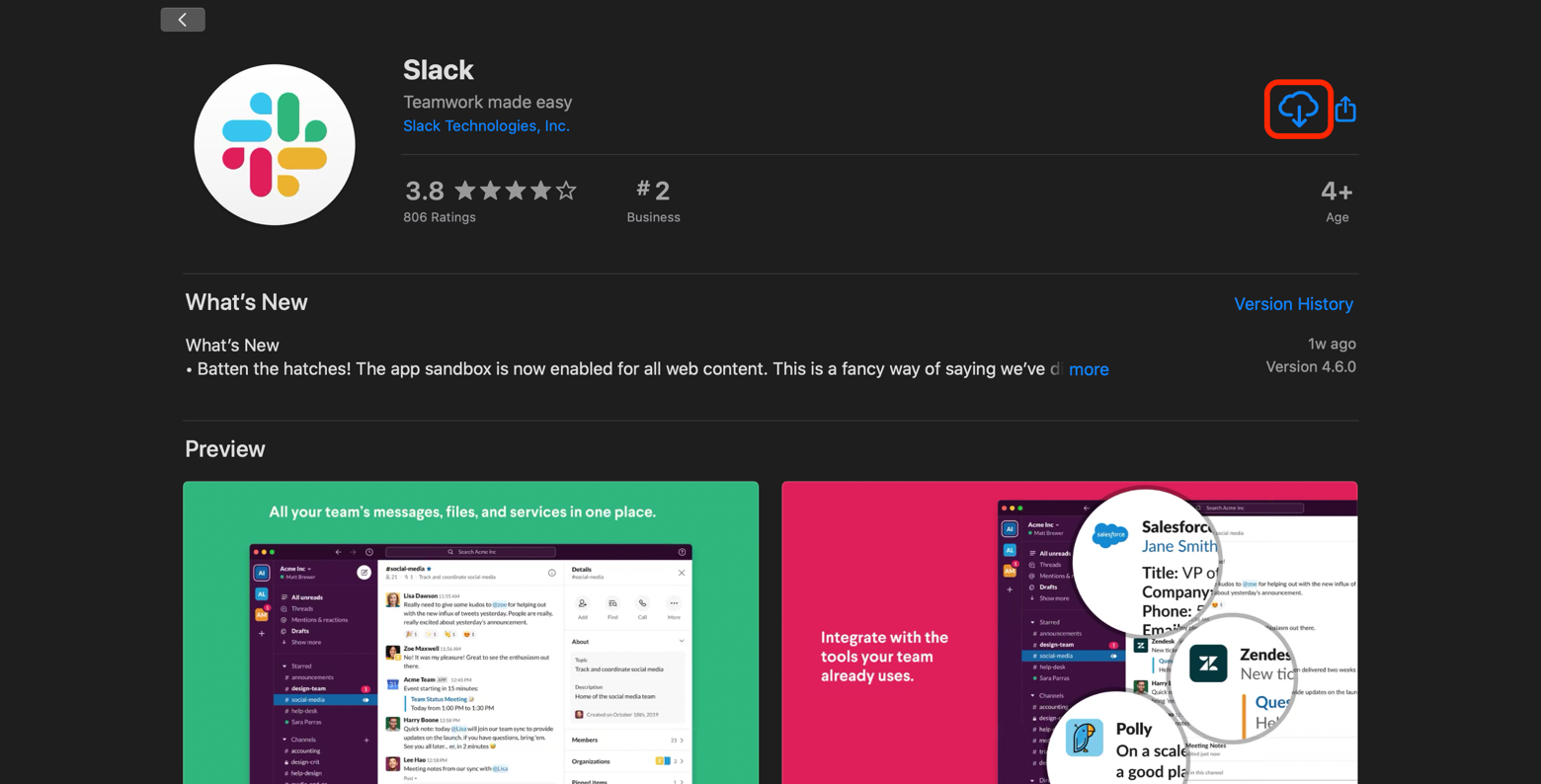 Slack Mac App Beta